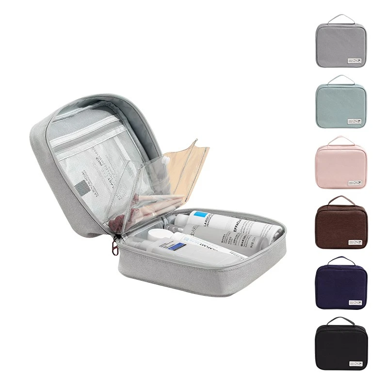 Square Zipper Style Cosmetic Storage Bag