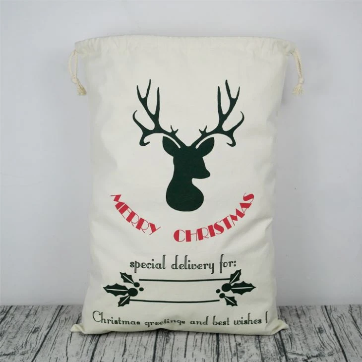 Christmas Personalized Canvas Gifts Bag