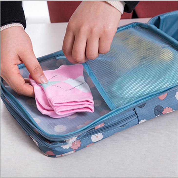 Flower Pattern Shoes Organizer Bags
