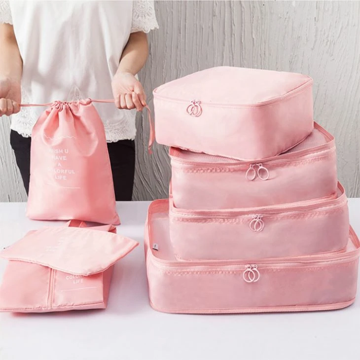 Light Weight Travel Luggage Organizer Bags 5 PCS Packing Cubes Travel Bag Set