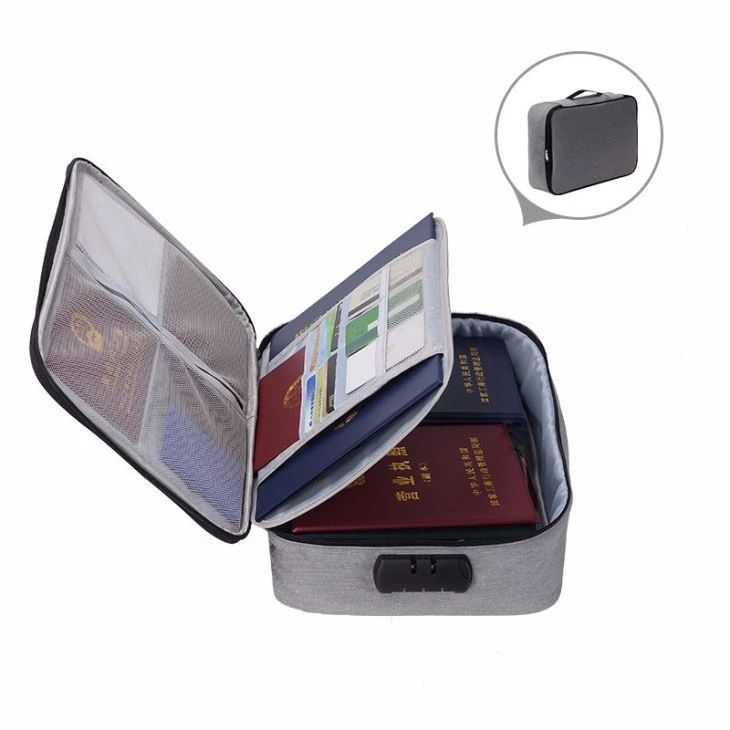 Multifunction Documents Storage Bag With Lock