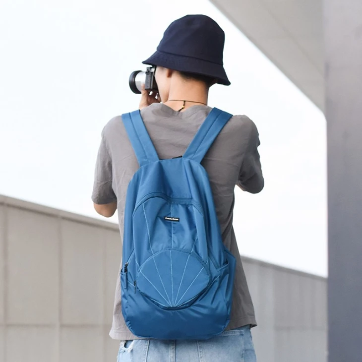 Shell Design Folding Backpack Bag