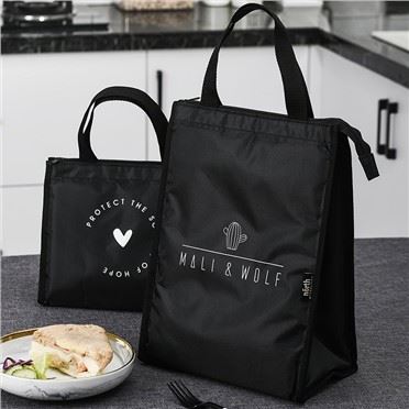 Thick Black Insulated Cooler Bag