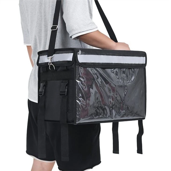 32L,48L,62L Insulated Food Delivery Bag With Support Frame And Plastic Bottom Plate