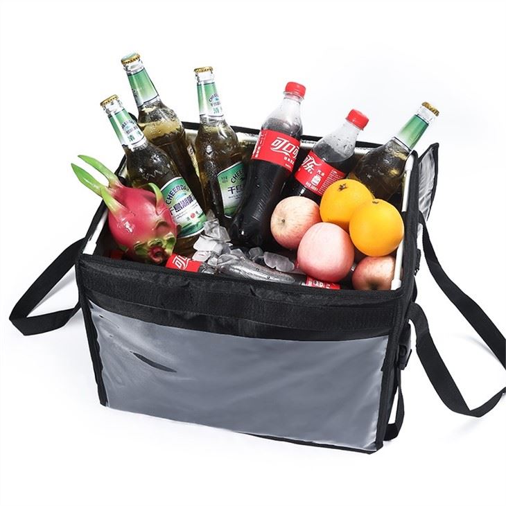 32L,48L,62L Insulated Food Delivery Bag With Support Frame And Plastic Bottom Plate