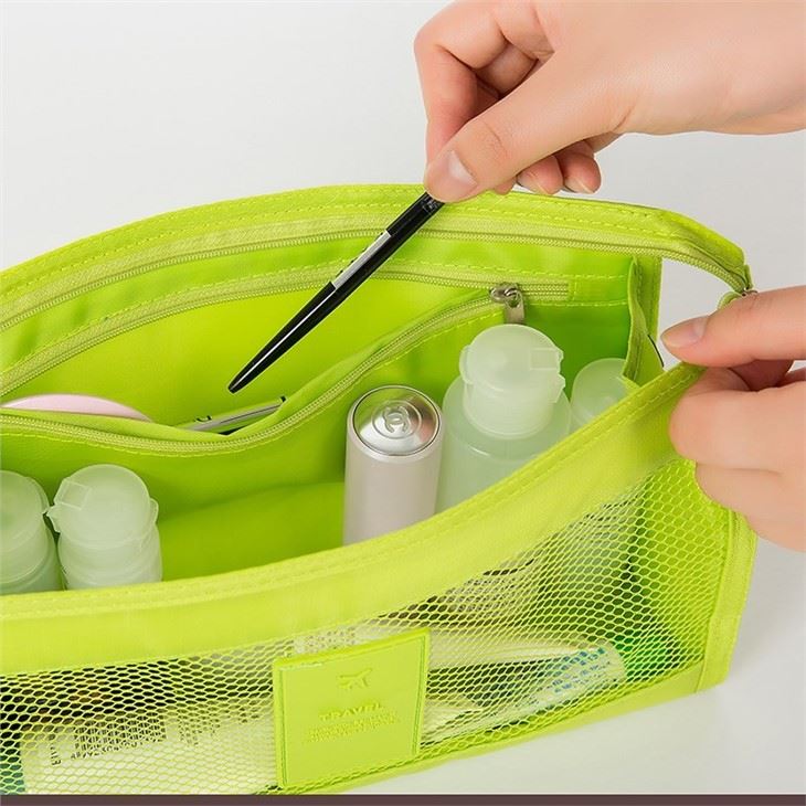 Makeup Organizer Mesh Zipper Bag