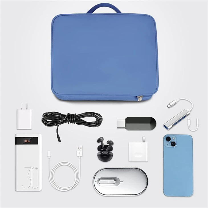 2 Layer Electronics Organizer Travel Case