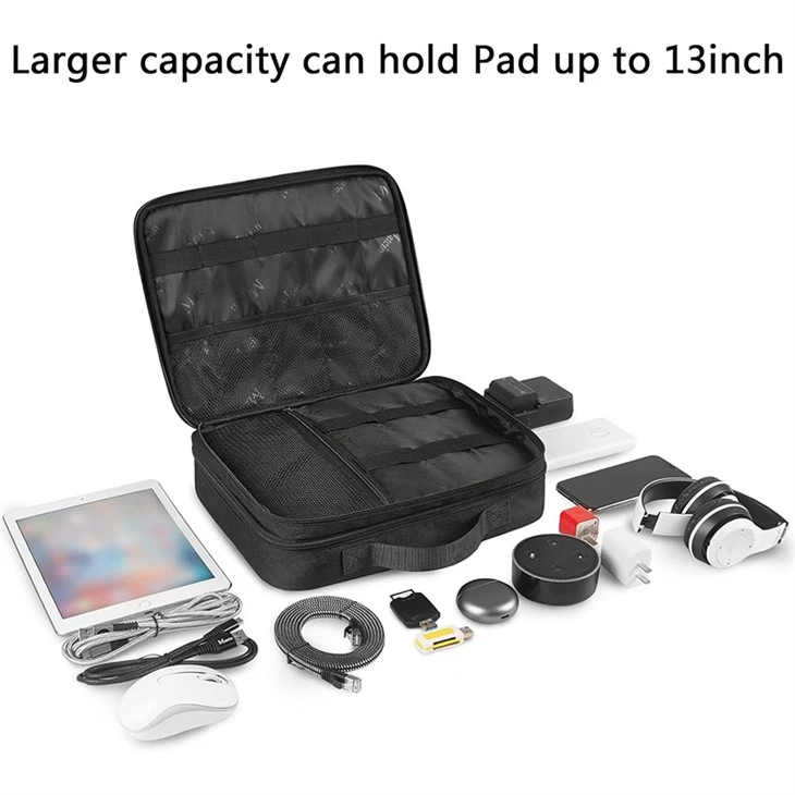 2 Layer Electronics Organizer Travel Case