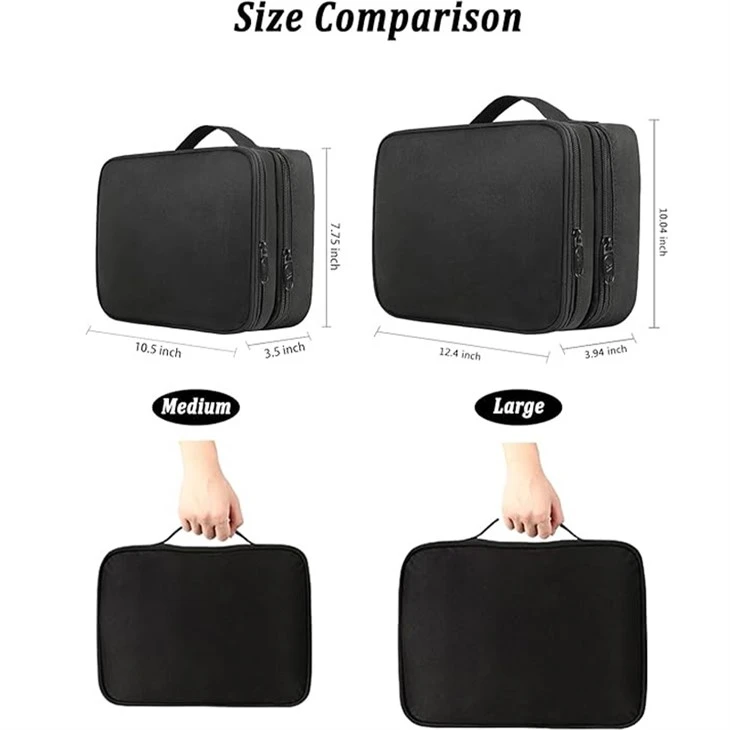 2 Layer Electronics Organizer Travel Case