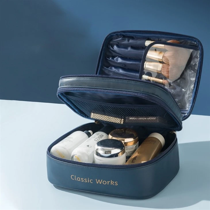 2 Pieces Double Layer Makeup Bag