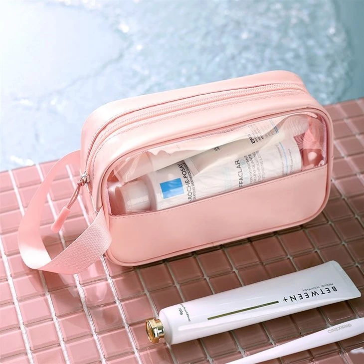 3pcs Semitransparent Toiletry Bag Wash Bag