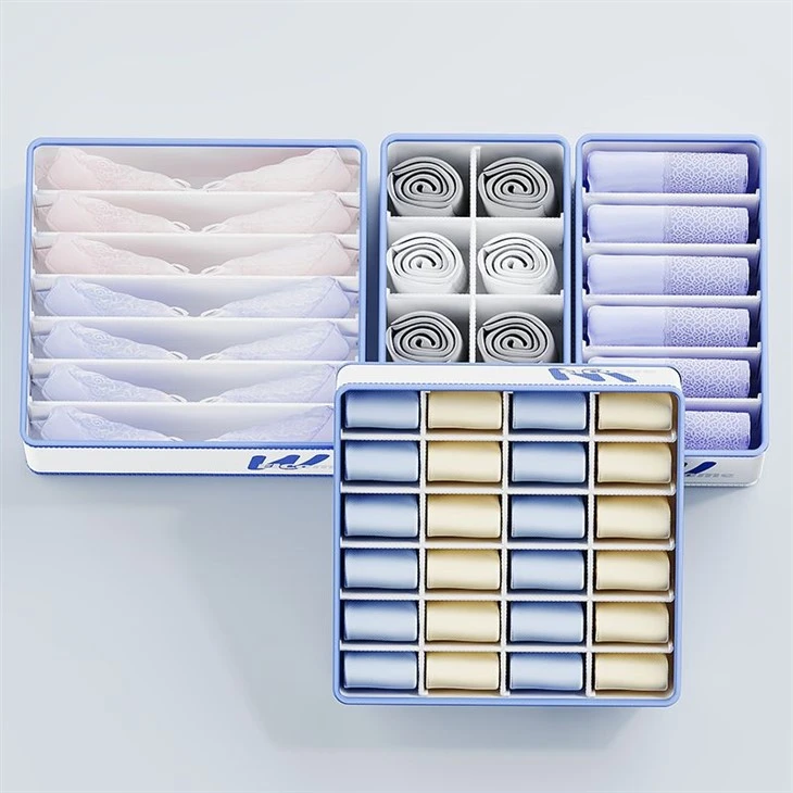 6/7/8/24 Grids Wardrobe Clothes Storage Underwear Storage Box