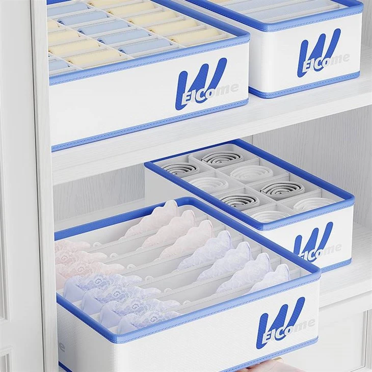 6/7/8/24 Grids Wardrobe Clothes Storage Underwear Storage Box