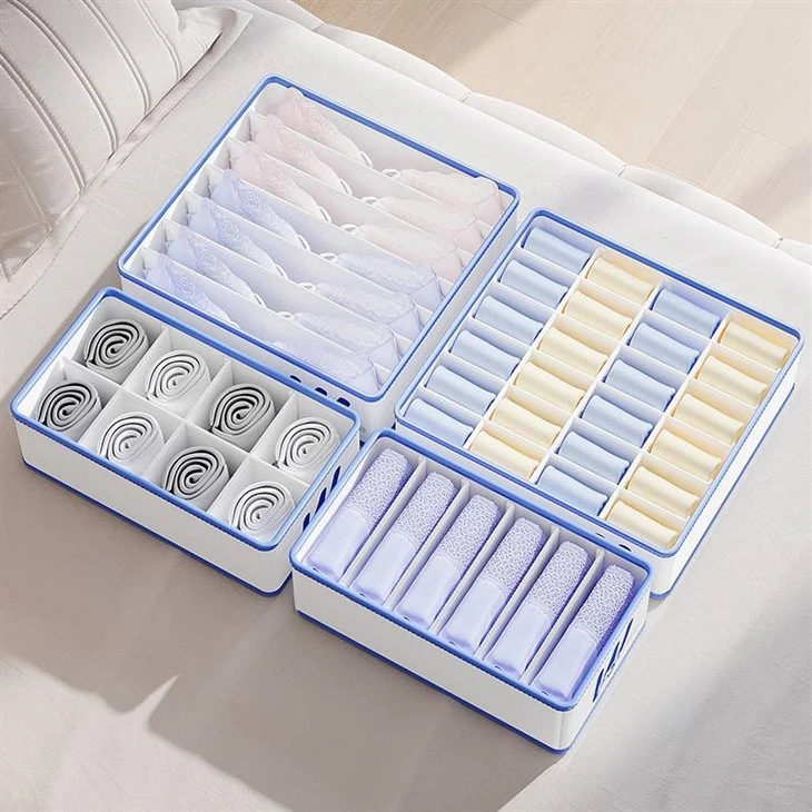 6/7/8/24 Grids Wardrobe Clothes Storage Underwear Storage Box