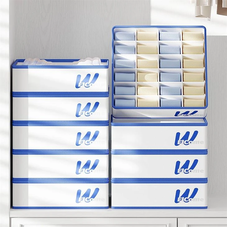 6/7/8/24 Grids Wardrobe Clothes Storage Underwear Storage Box