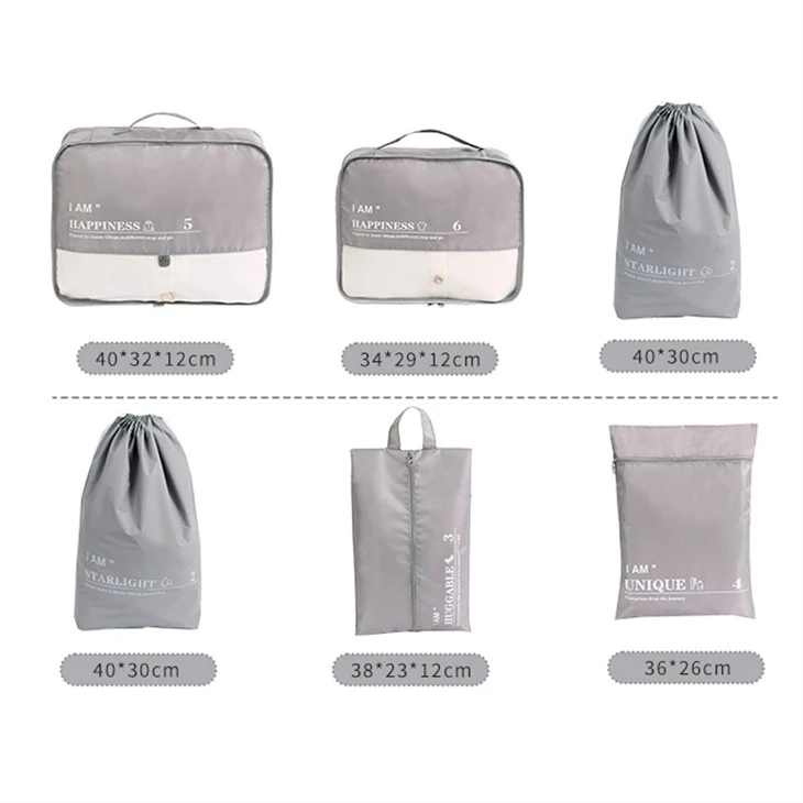 6pcs Travel Bag Set Organizer Storage