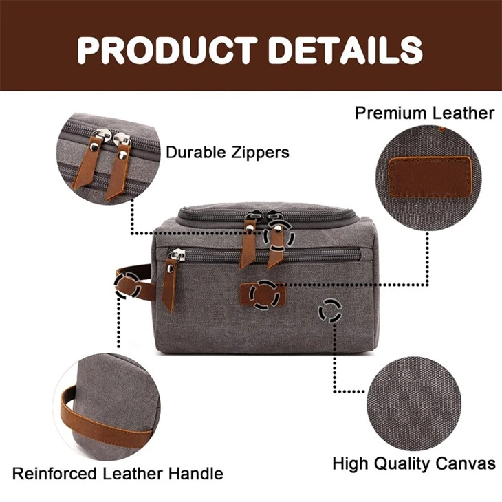 Canvas Dopp Kit Toiletry Bag