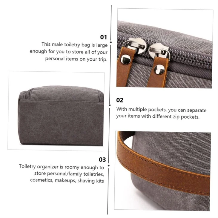 Canvas Dopp Kit Toiletry Bag