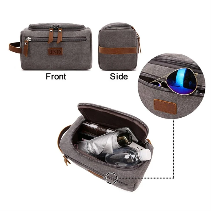 Canvas Dopp Kit Toiletry Bag