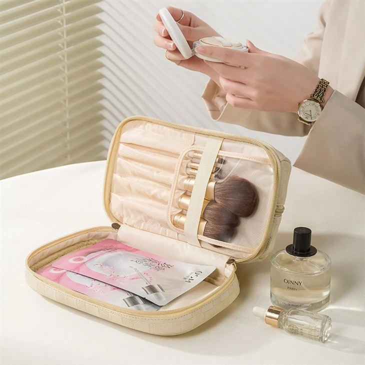 Checkerboard Bag Portable Makeup Bag