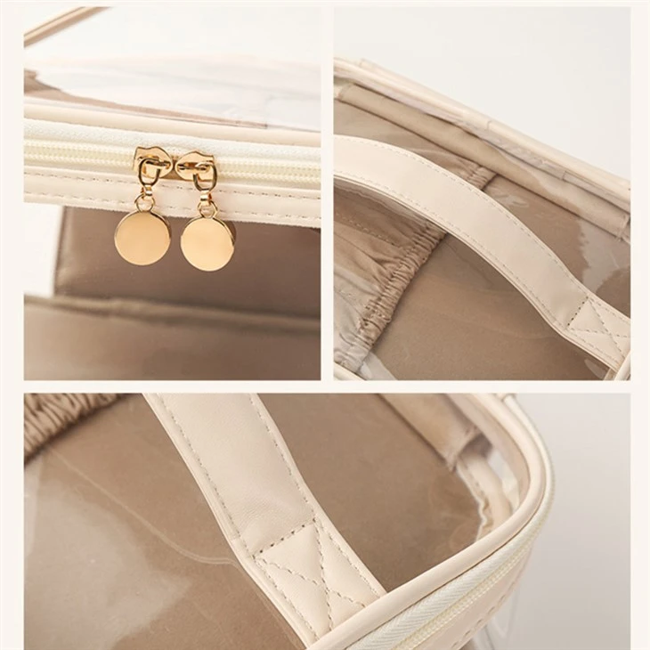 Clear Makeup Bag With Brush Organizer