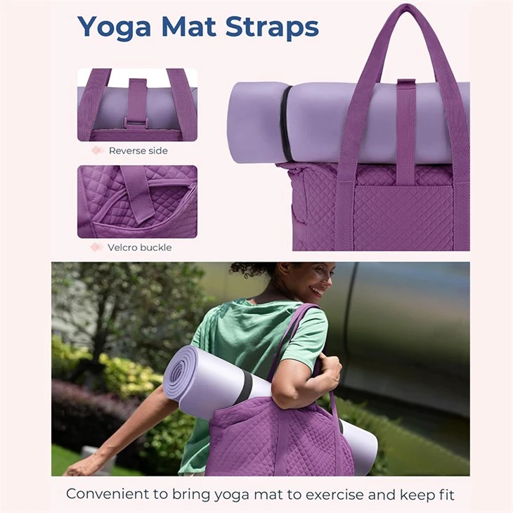 Fitness Travel Tote Bag Yoga Mat Strap