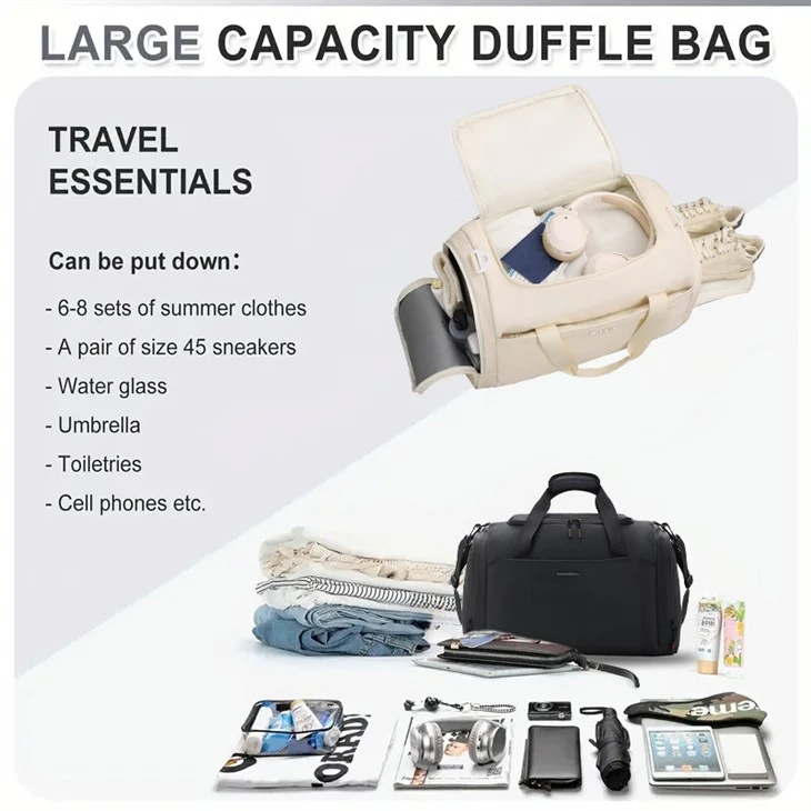 Gym Bag Duffel Bag Shoe Compartment