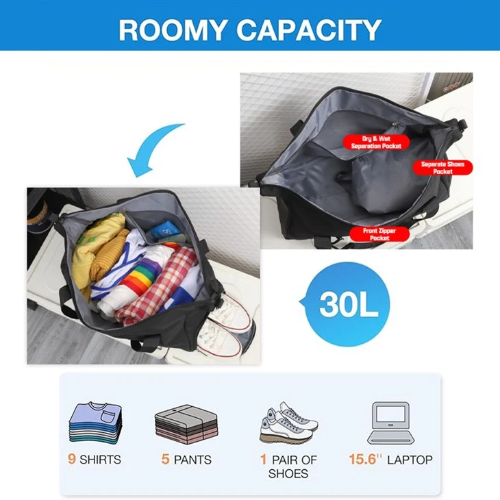 Gym Bag With Shoe Compartment Duffel Bag