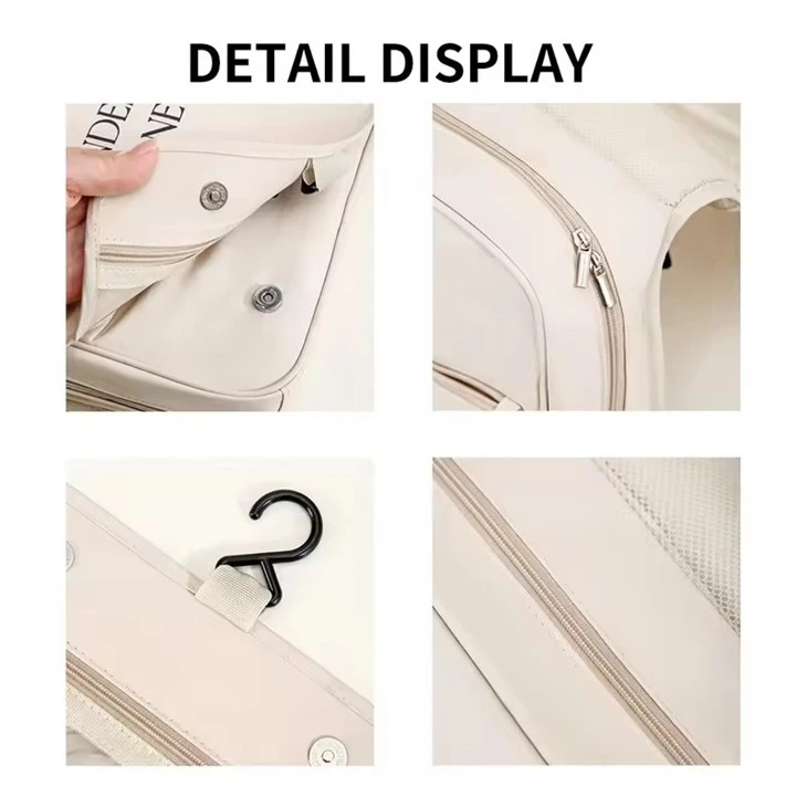 Hand-held Pearl Toiletry Bags For Travel