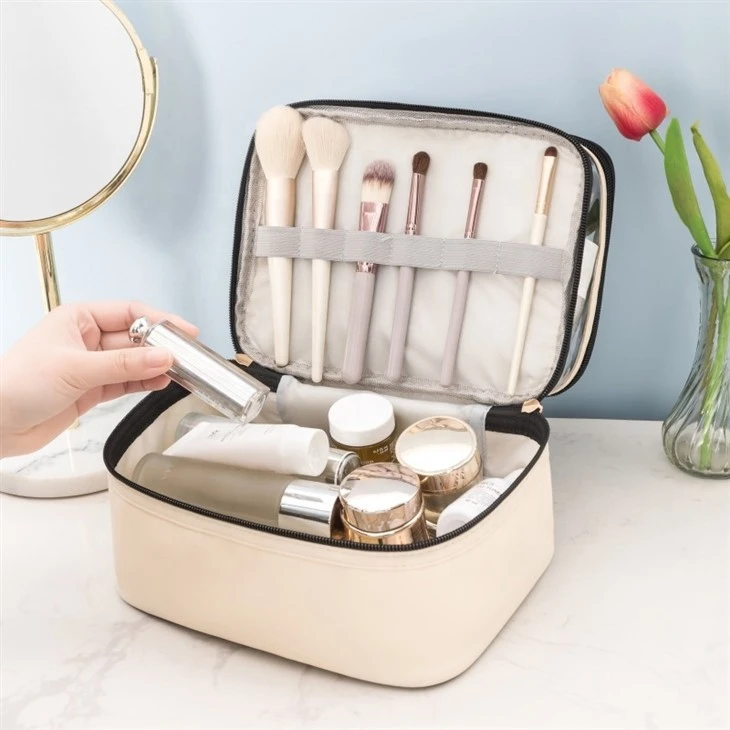 Large Size Double-Layer Cosmetic Bag