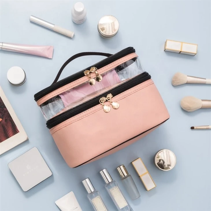 Large Size Double-Layer Cosmetic Bag