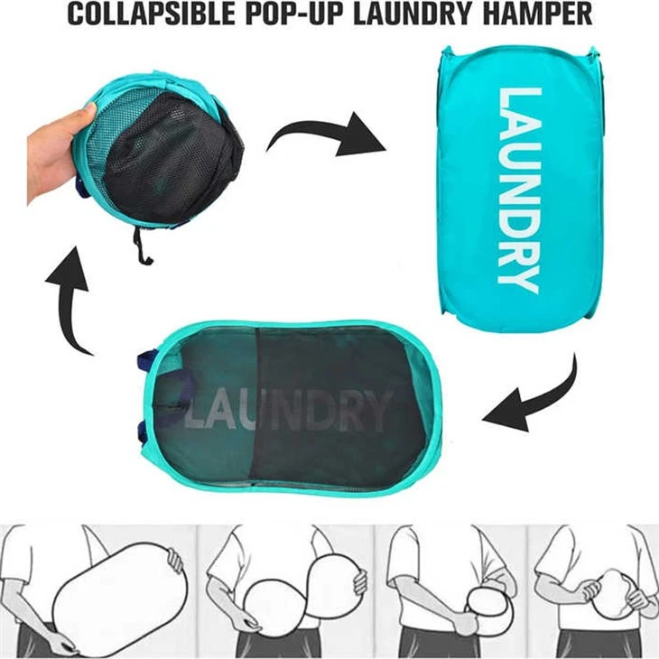 Mesh Collapsible Popup Laundry Hamper