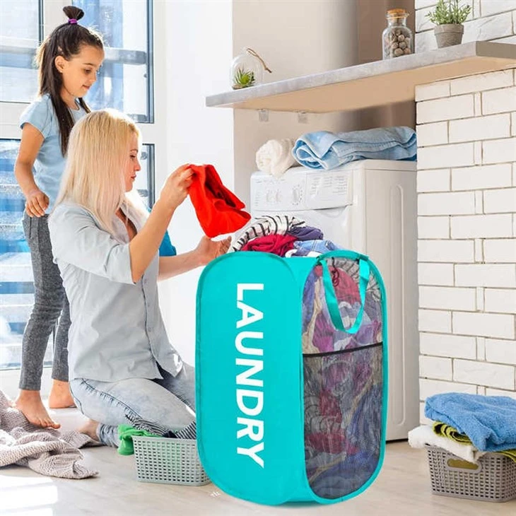 Mesh Collapsible Popup Laundry Hamper