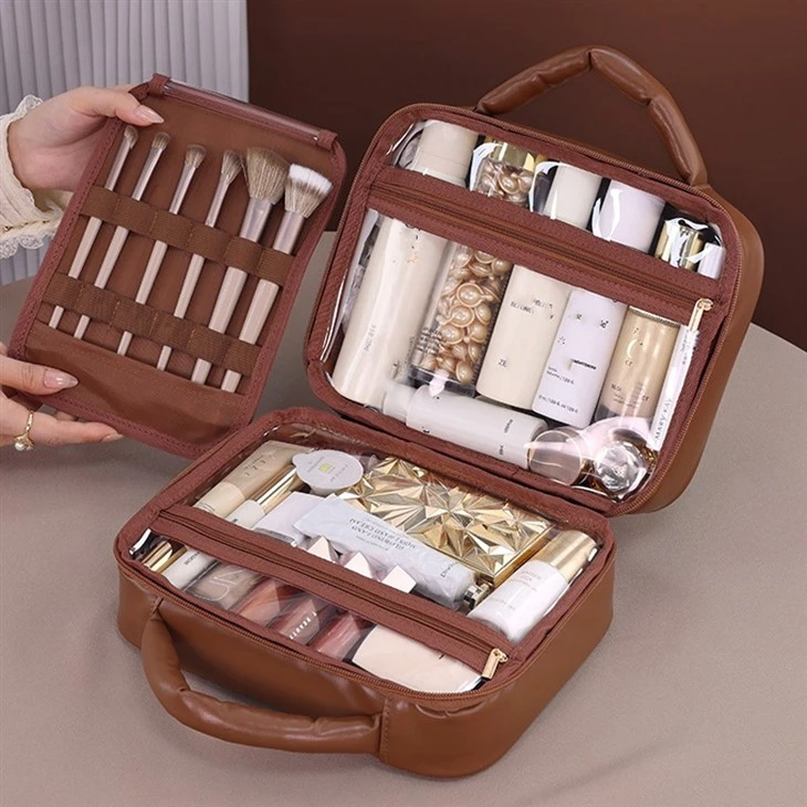 Multi-compartment Toiletry Cosmetics Bag