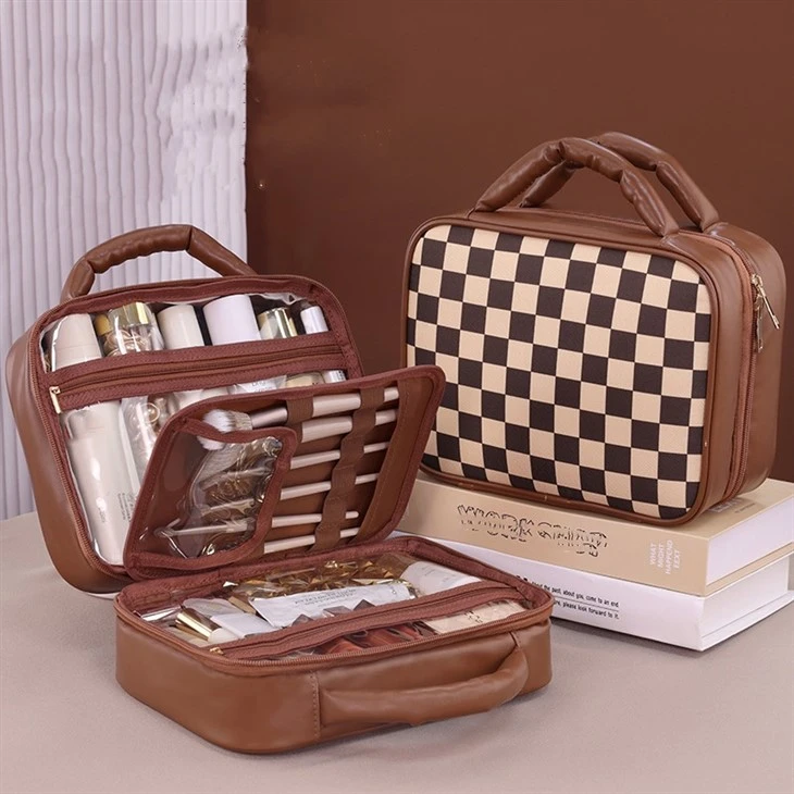 Multi-compartment Toiletry Cosmetics Bag