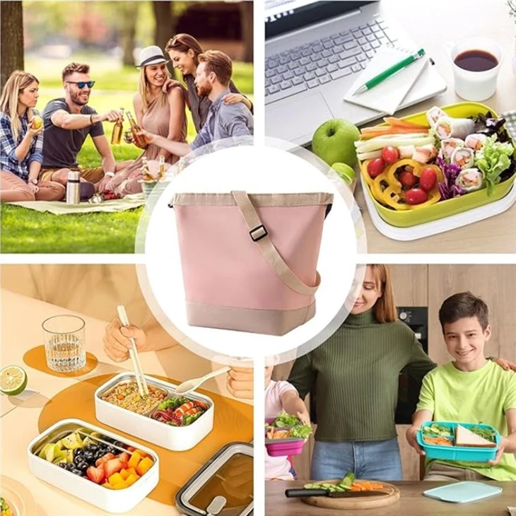 Oxford Cloth Large Capacity Lunch Tote Bag