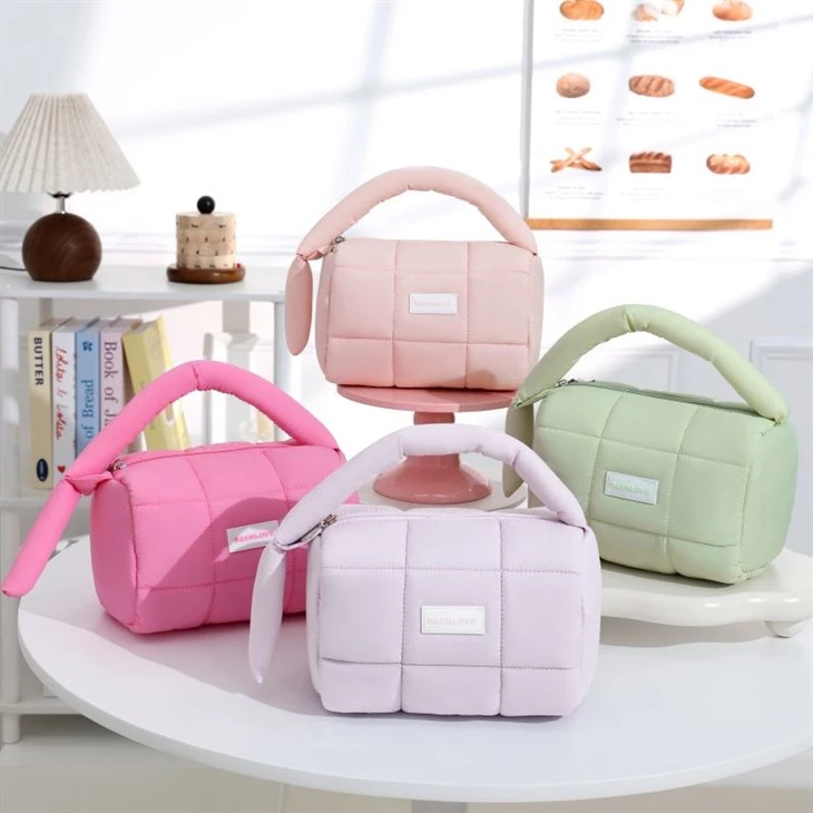 Puffer Cosmetic Bag Quilted Makeup Bag