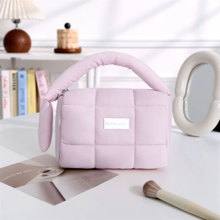 Puffer Cosmetic Bag Quilted Makeup Bag