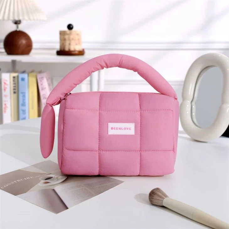 Puffer Cosmetic Bag Quilted Makeup Bag