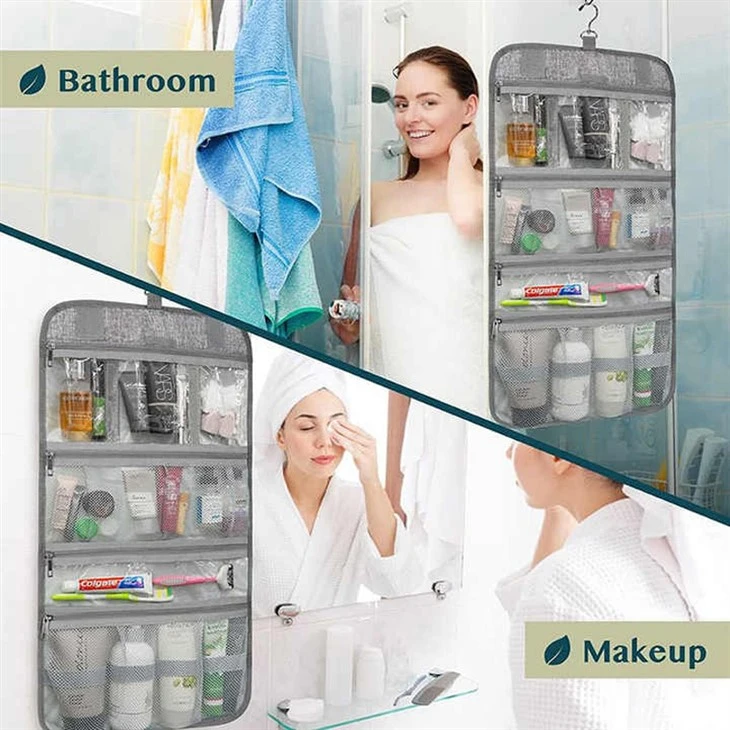 Roll Up Hanging Toiletry Bag Jewelry Case
