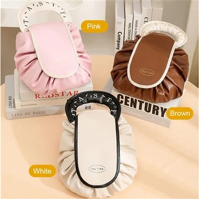 Portable Lazy Drawstring Makeup Bag