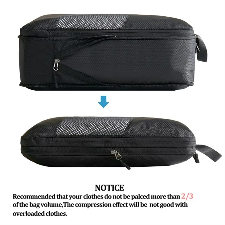 Travel Luggage 6 Set Compression Packing Cubes