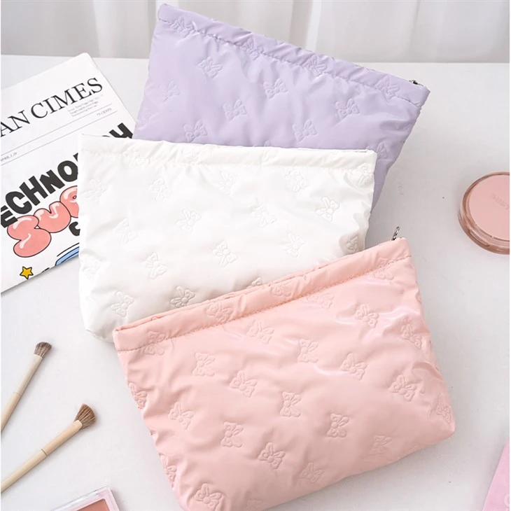 Butterfly Print Portable Cosmetic Bag-1
