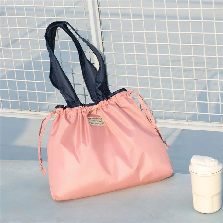 Contrast color waterproof shopping bag-4