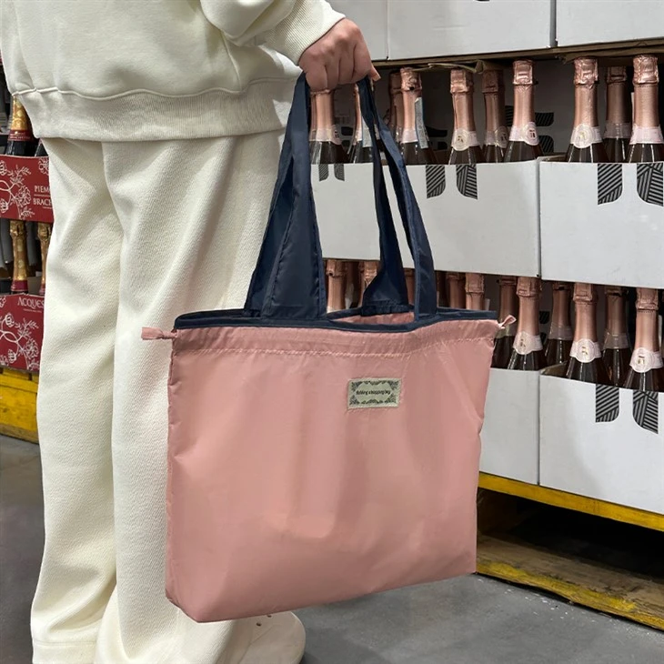 Contrast color waterproof shopping bag-7