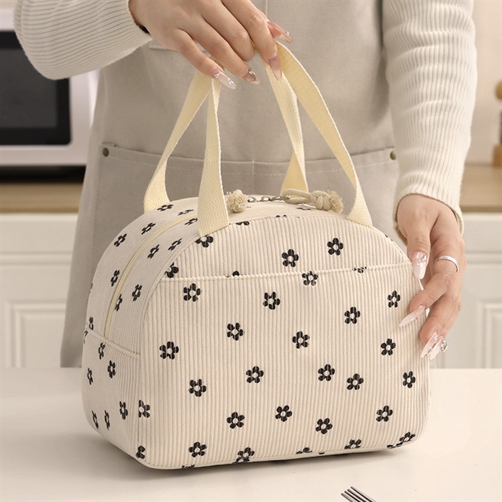 Corduroy ladies lunch bag