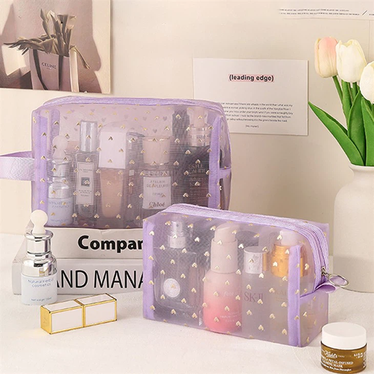 Fashionable Mesh Multi-size Cosmetic Bag