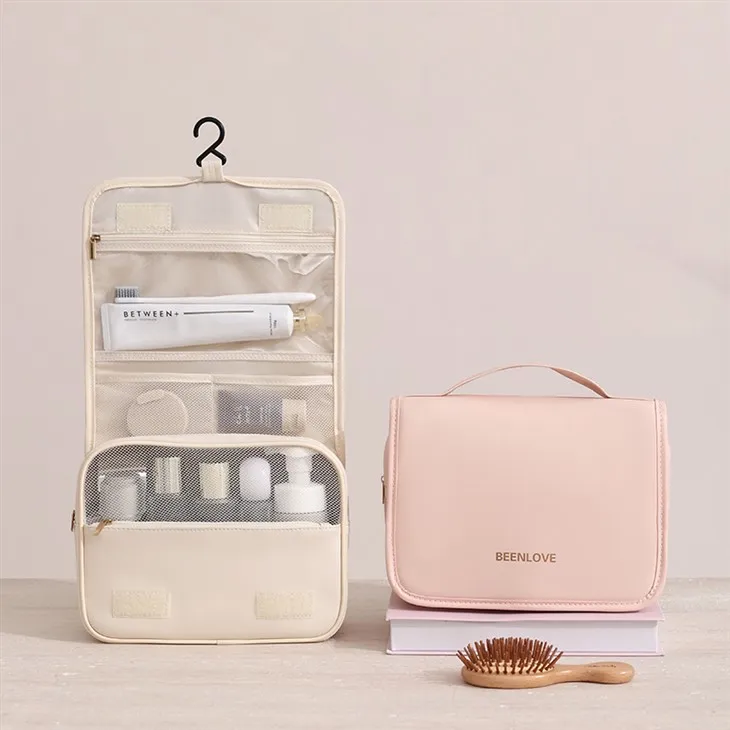 Multi-partition hook waterproof toiletry bag-4
