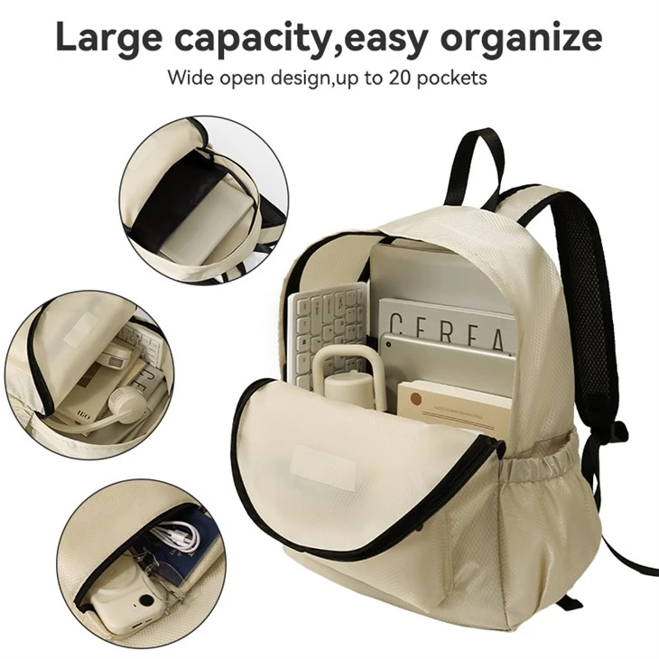 Student foldable travel backpack