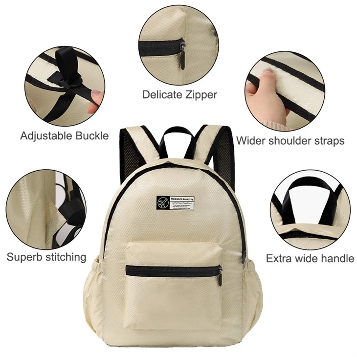 Student foldable travel backpack